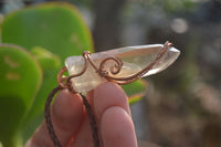 Hand Made Mixed Copper Wire Wrapped Pendants x 6 From Southern Africa