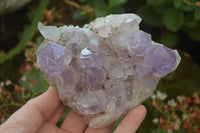 Natural Jacaranda Amethyst Quartz Clusters x 2 from Mumbwa, Zambia