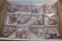 Natural Ametrine Spirit Quartz Clusters x 12 From Boekenhouthoek, South Africa