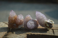 Natural Ametrine Spirit Quartz Clusters x 12 From Boekenhouthoek, South Africa