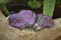 Natural Metallic Purpurite Cobbed Specimens x 12 From Erongo, Namibia