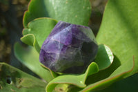 Polished Chevron Amethyst Points x 6 From Zambia