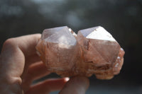 Natural Red Hematoid Quartz Crystal Specimens x 3 From Zimbabwe