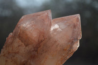 Natural Red Hematoid Quartz Crystal Specimens x 3 From Zimbabwe