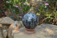 Polished Gabbro / Merlinite Sphere x 1 From Madagascar