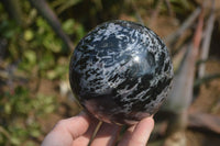 Polished Gabbro / Merlinite Sphere x 1 From Madagascar