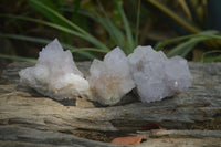 Natural Ametrine Spirit Quartz Clusters x 12 From Boekenhouthoek, South Africa