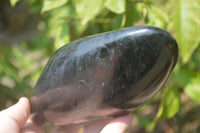 Polished Black Tourmaline Standing Free Form x 1 From Madagascar