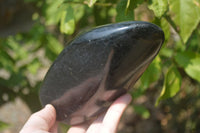 Polished Black Tourmaline Standing Free Form x 1 From Madagascar