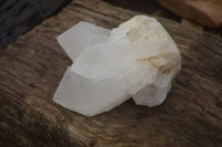 Natural White Quartz Clusters x 3 From Madagascar