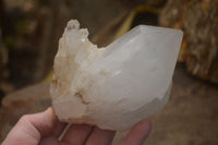 Natural White Quartz Clusters x 3 From Madagascar