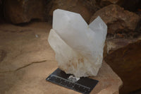 Natural White Quartz Clusters x 3 From Madagascar