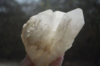 Natural White Quartz Clusters x 3 From Madagascar