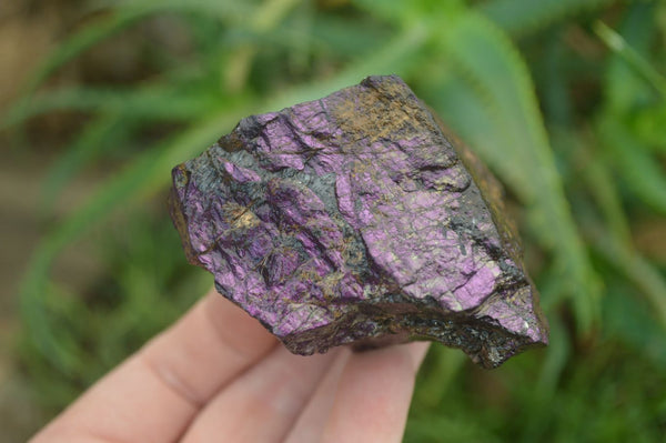 Natural Metallic Purpurite Cobbed Specimens x 6 From Erongo, Namibia