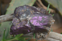 Natural Metallic Purpurite Cobbed Specimens x 6 From Erongo, Namibia