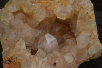 Natural Limonite Quartz Clusters x 3 From Zambia