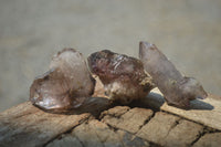 Natural Smokey Amethyst Crystals x 20 From Chiredzi, Zimbabwe