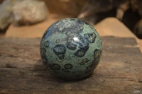 Polished Stromatolite Jasper Spheres x 2 From Madagascar