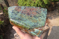 Polished "African Turquoise" Chrysocolla Point x 1 From South Africa