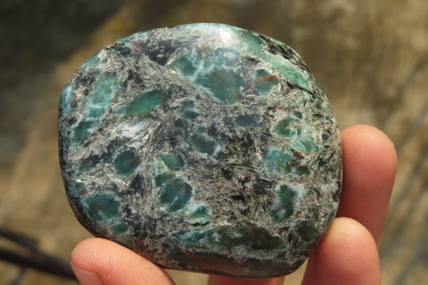 Polished Rare Emerald Mica In Matrix Free Forms x 6 From Mutoko, Zimbabwe