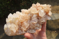 Natural Quartz Crystal Clusters x 2 From Madagascar