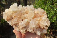 Natural Quartz Crystal Clusters x 2 From Madagascar