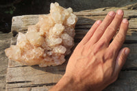 Natural Quartz Crystal Clusters x 2 From Madagascar