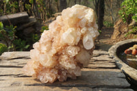 Natural Quartz Crystal Clusters x 2 From Madagascar