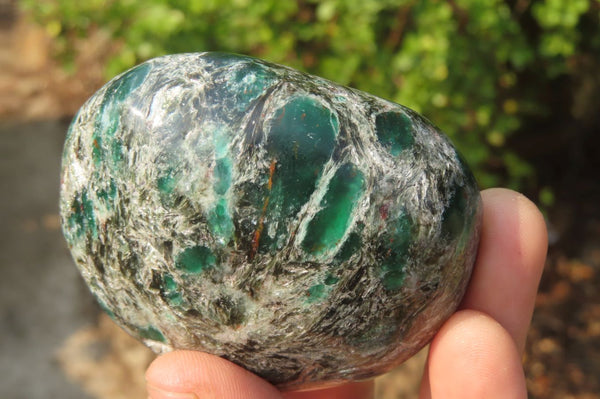 Polished Rare Emerald Mica In Matrix Free Forms x 6 From Mutoko, Zimbabwe