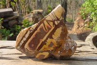 Polished On One Side Nguni Jasper Specimens x 2 From Prieska, South Africa