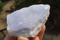 Natural Crystalline Blue Lace Agate Plates x 6 From Namibia