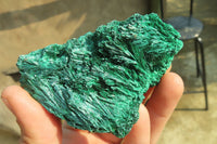 Natural Silky Malachite Specimens x 6 From Kasompe, Congo