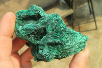 Natural Silky Malachite Specimens x 6 From Kasompe, Congo