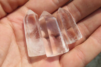 Polished Clear Quartz Pendant Crystals x 35 From Madagascar