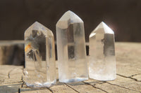 Polished Clear Quartz Pendant Crystals x 35 From Madagascar