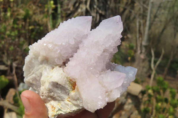 Natural Lilac Amethyst Spirit Quartz Clusters x 4 From Boekenhouthoek, South Africa