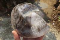 Polished Smokey Quartz Skull x 1 From Madagascar