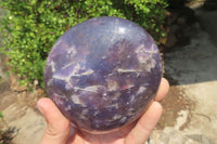 Polished Lepidolite Standing Free Forms x 2 From Ambatondrazaka, Madagascar