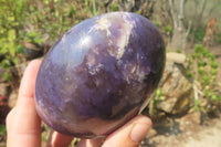 Polished Lepidolite Standing Free Forms x 2 From Ambatondrazaka, Madagascar