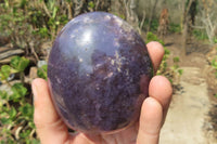 Polished Lepidolite Standing Free Forms x 2 From Ambatondrazaka, Madagascar