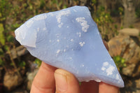 Natural Etched Blue Chalcedony Specimens x 35 From Nsanje, Malawi