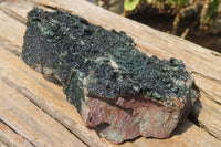 Natural Libethenite Crystals On Dolomite Matrix Specimens x 1 From Shituru, Congo