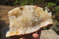 Natural Limonite Quartz Geodes x 2 From Solwezi, Zambia