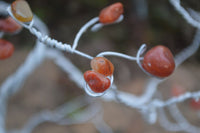 Hand Made Carnelian Wire Wrap Tree x 1 From KwaZulu, Natal, South Africa