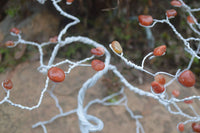 Hand Made Carnelian Wire Wrap Tree x 1 From KwaZulu, Natal, South Africa