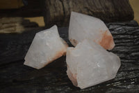 Natural Quartz Crystals x 3 From Mpika, Zambia