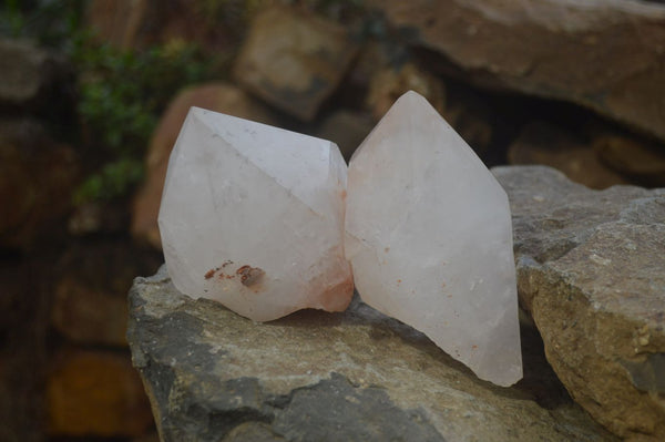 Natural Quartz Crystals x 3 From Mpika, Zambia