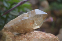 Natural Citrine and Smokey Quartz Crystals and Clusters x 4 From Luena, Congo