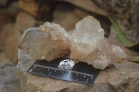 Natural Citrine and Smokey Quartz Crystals and Clusters x 4 From Luena, Congo