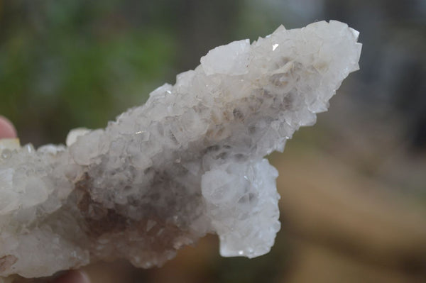 Natural Drusy Quartz Coated Calcite Pseudomorph Specimens x 6 From Alberts Mountain, Lesotho